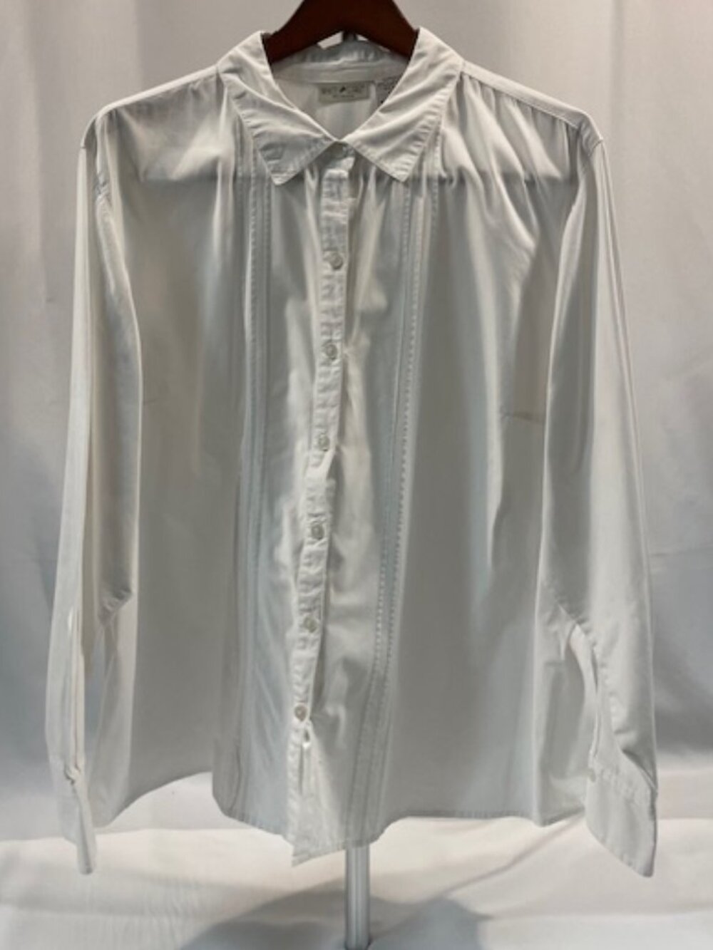 Ladies White Stag Woman 100% Cotton Dress Shirt
